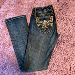 EUC Rock Revival Celinda Straight Leg Jeans